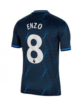 Billige Chelsea Enzo Fernandez #8 Bortedrakt 2023-24 Kortermet